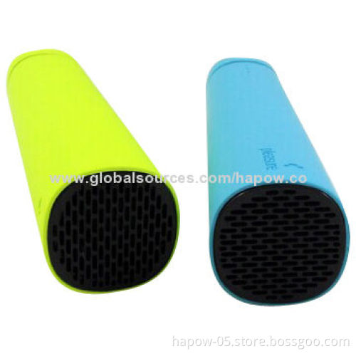 Power Bank for iPhone with Mini Speaker 3W, 3,500mAh Battery, Private Sleek Cylindrical Tube
